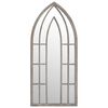 vidaXL Gartenspiegel Sand 100x45 cm Eisen
