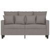 vidaXL 2-Sitzer-Sofa Taupe 120 cm Stoff