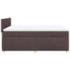 vidaXL Boxspringbett mit Matratze Dunkelbraun 140x190 cm Stoff