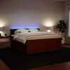 vidaXL Boxspringbett mit Matratze Rosa 180x200 cm Samt