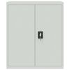 vidaXL Aktenschrank Hellgrau 90x40x145 cm Stahl