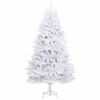 vidaXL K&uuml;nstlicher klappbarer Weihnachtsbaum Wei&szlig; 180 cm PVC und Stahl