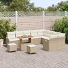 vidaXL Garten-Sofa-Set 12 pcs Beige Poly-Rattan