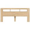 vidaXL LED-Kopfteil Sonoma Eiche 220x18,5x103,5 cm Holzwerkstoff