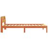 vidaXL Bettrahmen Wachsbraun 100 x 200 cm Massives Kiefernholz