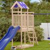 vidaXL Spielturm Braun 52,5 x 110,5 x 215 cm Massives Kiefernholz