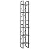 vidaXL B&uuml;cherregal 6 F&auml;cher Betongrau 40x30x210 cm Holzwerkstoff