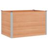 vidaXL Hochbeet Braun 150 x 100 x 91 cm WPC und Aluminium