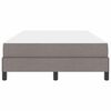 vidaXL Boxspringbett mit Matratze Taupe 120 x 200 cm Stoff