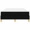 vidaXL Boxspringbett mit Matratze Schwarz 120 x 190 cm Stoff