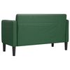 vidaXL Zweisitzer-Sofa Dunkelgr&uuml;n 109 cm Cordstoff