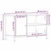 vidaXL TV-Schränk Eiche handwerklich 80 x 40 x 50 cm Holzwerkstoff