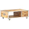 vidaXL Couchtisch 89x59x33 cm Massives Raues Mangoholz