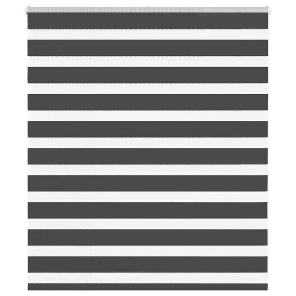 vidaXL Doppelrollo Schwarz 120x100 cm Stoffbreite 115,9 cm Polyester