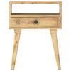 vidaXL Nachttisch 40 x 35 x 50 cm Mango Massivholz