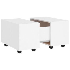 vidaXL Couchtisch Wei&szlig; 60x60x38 cm Holzwerkstoff
