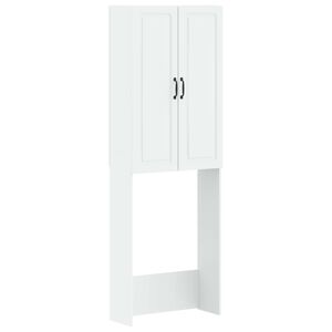 vidaXL Toilettenschrank UTRECHT Wei&szlig; 66 x 25,5 x 190 cm Holzwerkstoff