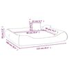 vidaXL Hundebett mit Kissen Dunkelgrau 115x100x20 cm Oxford-Gewebe