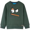 Kinder-Sweatshirt Dunkelgr&uuml;n 92