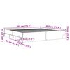 vidaXL Bettgestell ohne Matratze Braun Eichen-Optik 200x200 cm