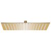 vidaXL Regenbrause Edelstahl 40x40 cm Quadrat Golden