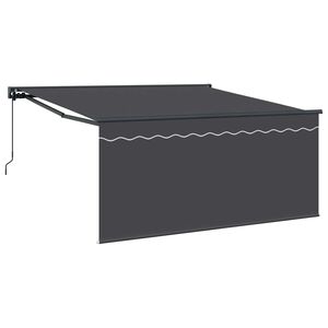 vidaXL Ausziehbare Markise Anthrazit 300 x 250 cm