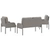 vidaXL Sofagarnituren 3 pcs Taupe 115 x 56 x 80 cm Sperrholz