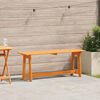 vidaXL Gartenbank Braun 119 x 35 x 47 cm Massivholz Kiefer