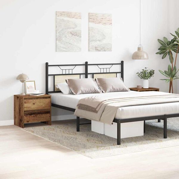 vidaXL Nachttisch 2 pcs Altholz 45 x 34 x 44,5 cm Holzwerkstoff