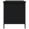 vidaXL Sitzbank mit Stauraum Schwarz 80x42,5x50 cm Holzwerkstoff