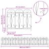 vidaXL Gartenzaun Spalier Gr&uuml;n 305,5 x 55,5 x 0,3 cm