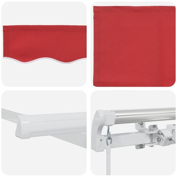 vidaXL Markise Rot 300 x 250 x 165 cm Polyester