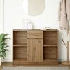 vidaXL Sideboard mit Schublade Artisan-Eiche 101x35x76cm Holzwerkstoff
