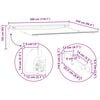 vidaXL Markisenstoff mit Mehrfarbig 300 x 250 cm Polyester