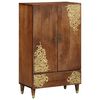 vidaXL Highboard mit Regal Braun 60 x 33 x 100 cm Massivholz Mango