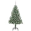 vidaXL Weihnachtsbaum mit 300 LEDs mit St&auml;nder Gr&uuml;n 180 cm PVC