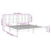 vidaXL Massivholzbett ohne Matratze 200x200 cm Kiefer