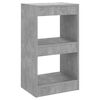 vidaXL B&uuml;cherregal/Raumteiler Betongrau 40x30x72 cm