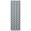 vidaXL Teppichl&auml;ufer ORIZ 1150 gsm Schwarzes Netzmuster