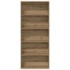 vidaXL B&uuml;cherregal Artisan-Eiche 80x30x189 cm Holzwerkstoff