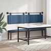 vidaXL H&auml;ngevorderseite Wandmontiert Uni Blau 210 x 55 x 5 cm Stoff