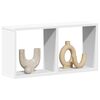 vidaXL Wandschrank 60x16x30 cm Wei&szlig; Holzwerkstoff