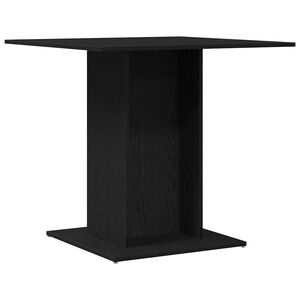 vidaXL Esstisch Schwarz Eichen-Optik 80x80x75 cm Holzwerkstoff