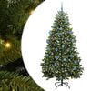 vidaXL K&uuml;nstlicher Weihnachtsbaum 180 cm 300 LEDs Warmes Wei&szlig; Gr&uuml;n