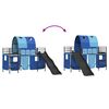 vidaXL Kinder-Etagenbett Schwarz und Blau 99,5 x 190 cm Metall