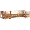 vidaXL Sofagarnituren 7 pcs Natur Massivholz Akazie
