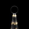 vidaXL Weihnachtsbaum auf Fahnenmast Warmwei&szlig; 732 LEDs 500 cm