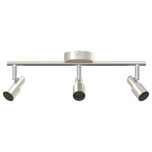 vidaXL Deckenstrahler mit Strahlern Nickel 39 x 10,5 x 10,5 cm Stahl