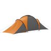 vidaXL Campingzelt 6 Personen Grau und Orange