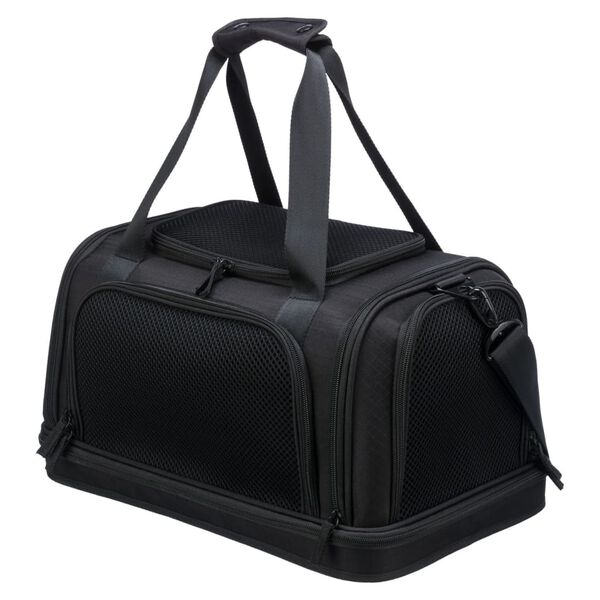 TRIXIE Flugtasche f&uuml;r Hunde Plane 44x28x25 cm Schwarz